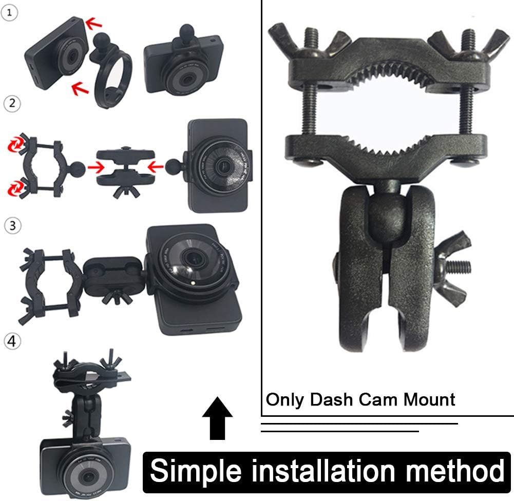 SYCOOVEN Dash Cam Mount, Car Interior Holder, Camera Bracket, Rear View Mirror Holder, Universal Dash Camera Rear View