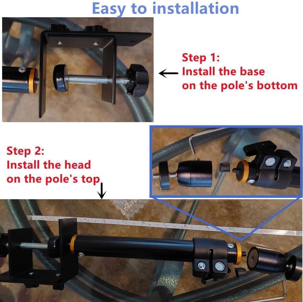 AiFeelife Adjustable Long Arm Projector Ceiling Mount Stand, Universal Desktop Overhead Camera Mount, Metal Projector