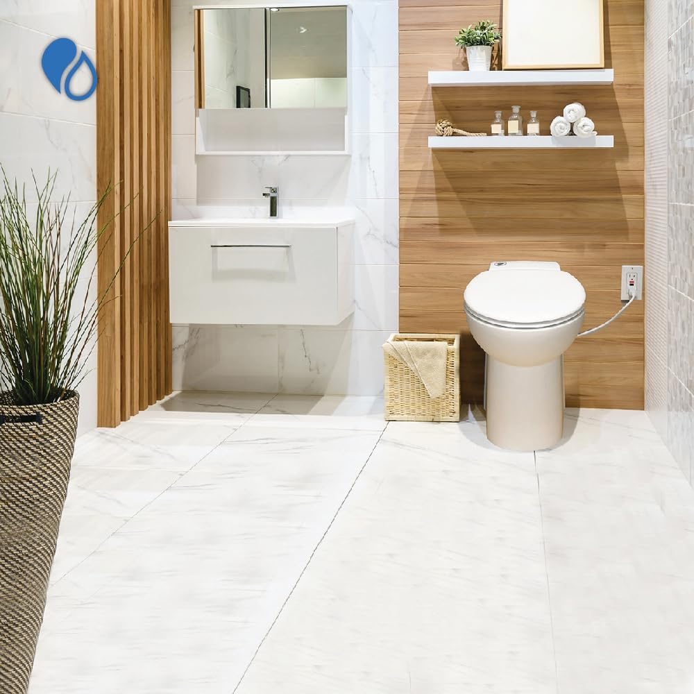 SFA SANIFLO - Sanicompact - Half-Bathroom Macerating Toilet - Water Saving Dual-flush System - Self-Contained Solution - Silent (53 dBa) - Certified CSA (IPC, NSPC) - Made In France