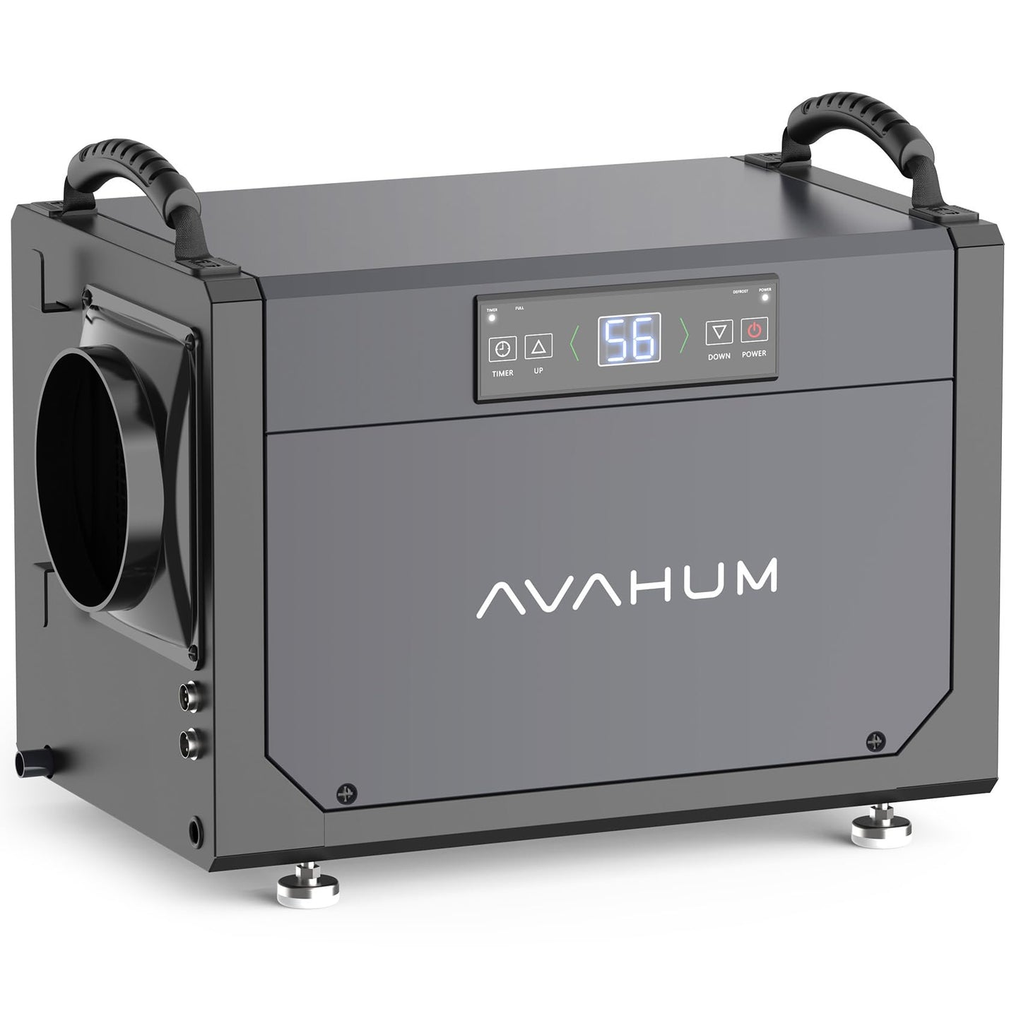 120 Pint Crawl Space Dehumidifier Commercial Dehumidifier for Basement,Ducted Whole House Dehumidifiers with Drain Hose,for Attic, Garage, Home, Industrial, Water Damage,24H Timer,Auto Defrost