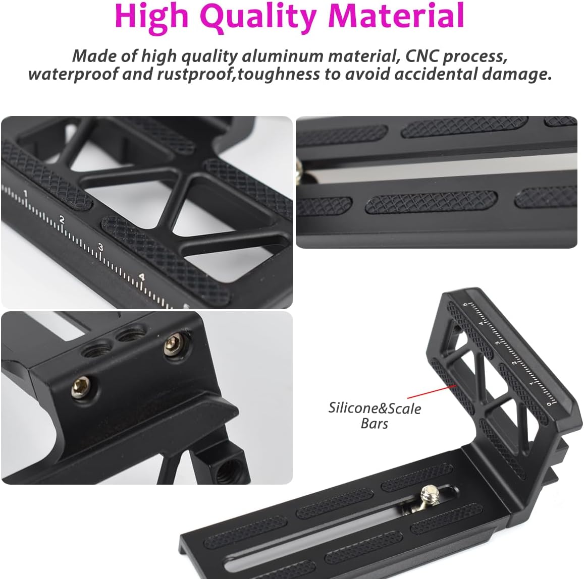 Akeipho L Bracket Vertical Mount for DJI Ronin SC, Aluminum Camera Quick Release Plate for Ronin SC Gimbal Stabilizer