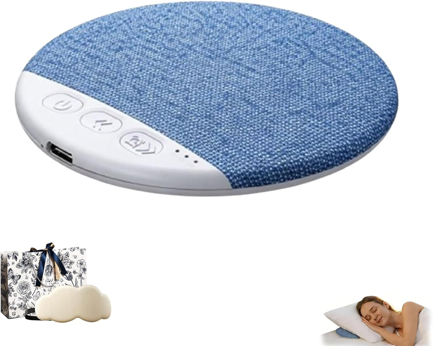 Generic 2026 11mm New Sleep Speaker Under Pillow, Ultra Thin Under Pillow Speaker with White Noise Timer, Stereo Bass