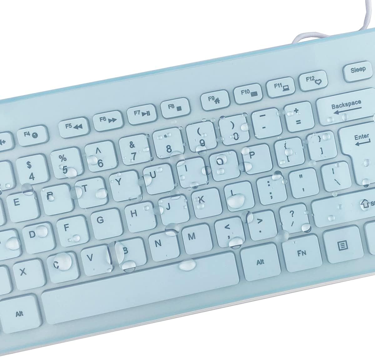 MUBUY-GOL (17.52" 5.51"), Universal Keyboard Cover Skin for Standard Size PC Computer Desktop Keyboards x Clear