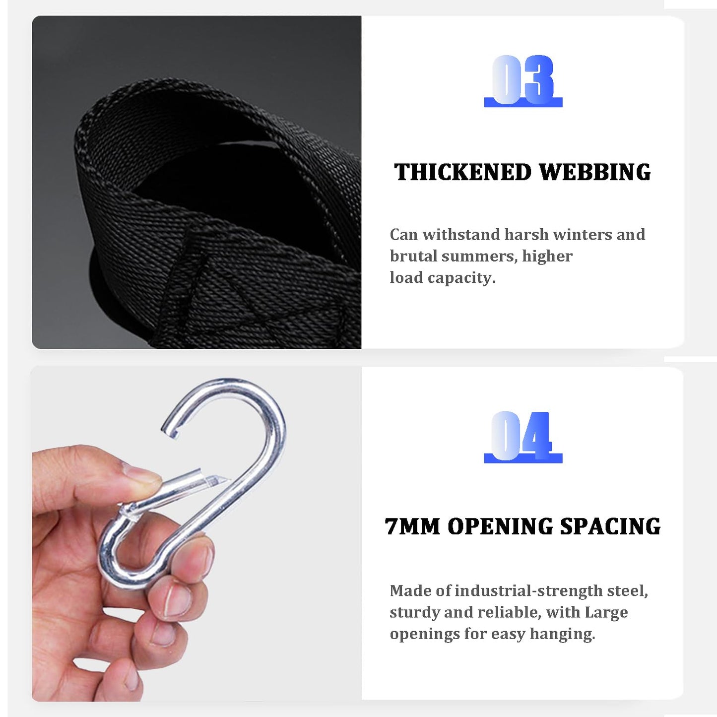 Favuit Fitness Pulley Cable Attachments, Tricep Extension Strap Cable Attachments Straps Cable Pulley System Accessories Home Gym Fitness Strap for Greater Range of Motion (Straps)