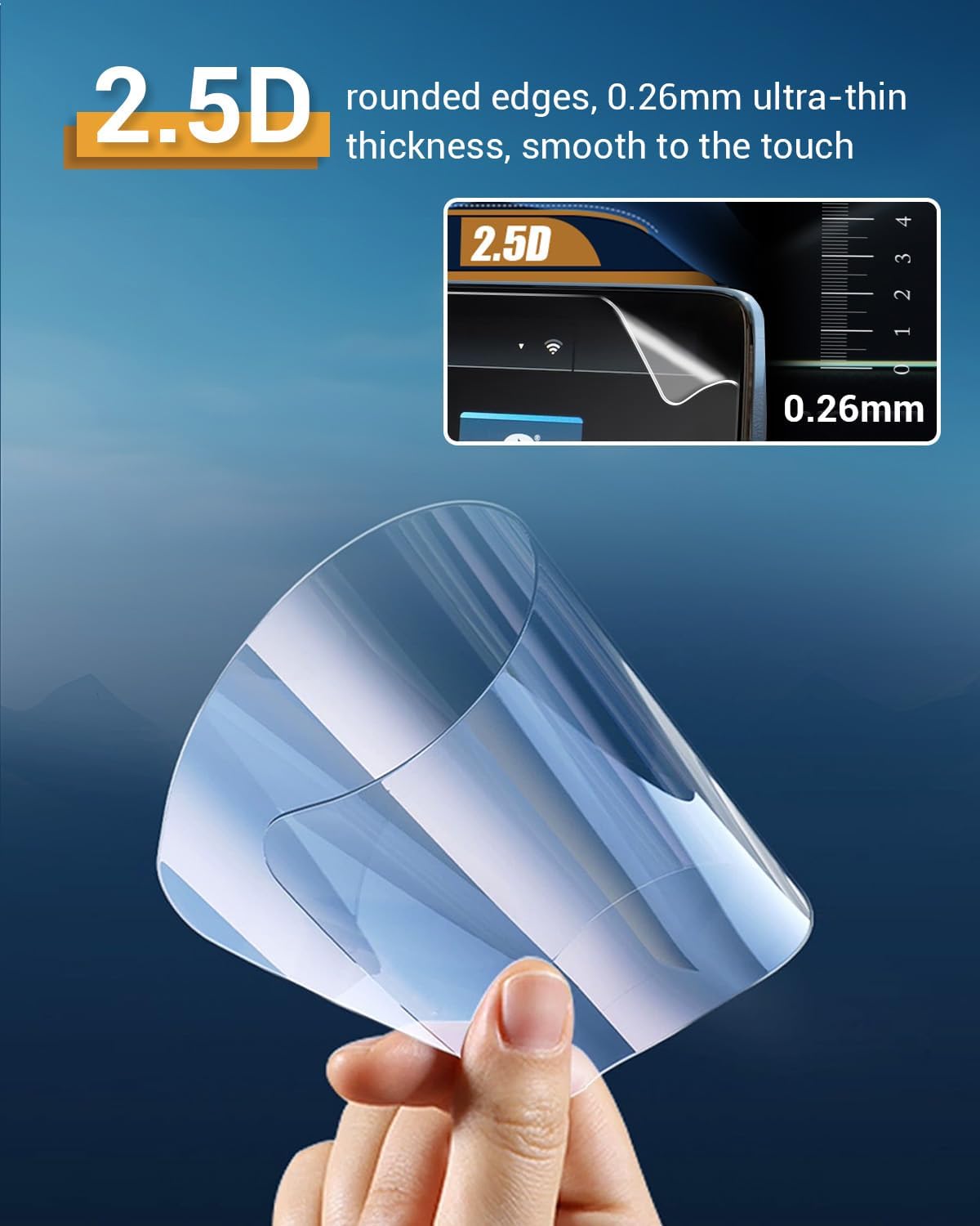 12.3'' 2026 9 2026 9 9 2026 2Pack Nano Scratch-Proof Ioniq Screen Protector for Hyundai Ioniq (S, SE, SEL, Limited