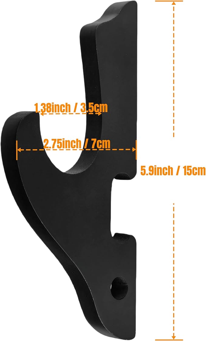 Eforlife 2/Set Sword Hook Wall Mount Samurai Sword Hanger Display Holder Adjustable for Katana Wakizashi Tanto Genji Sword Weapon Rack