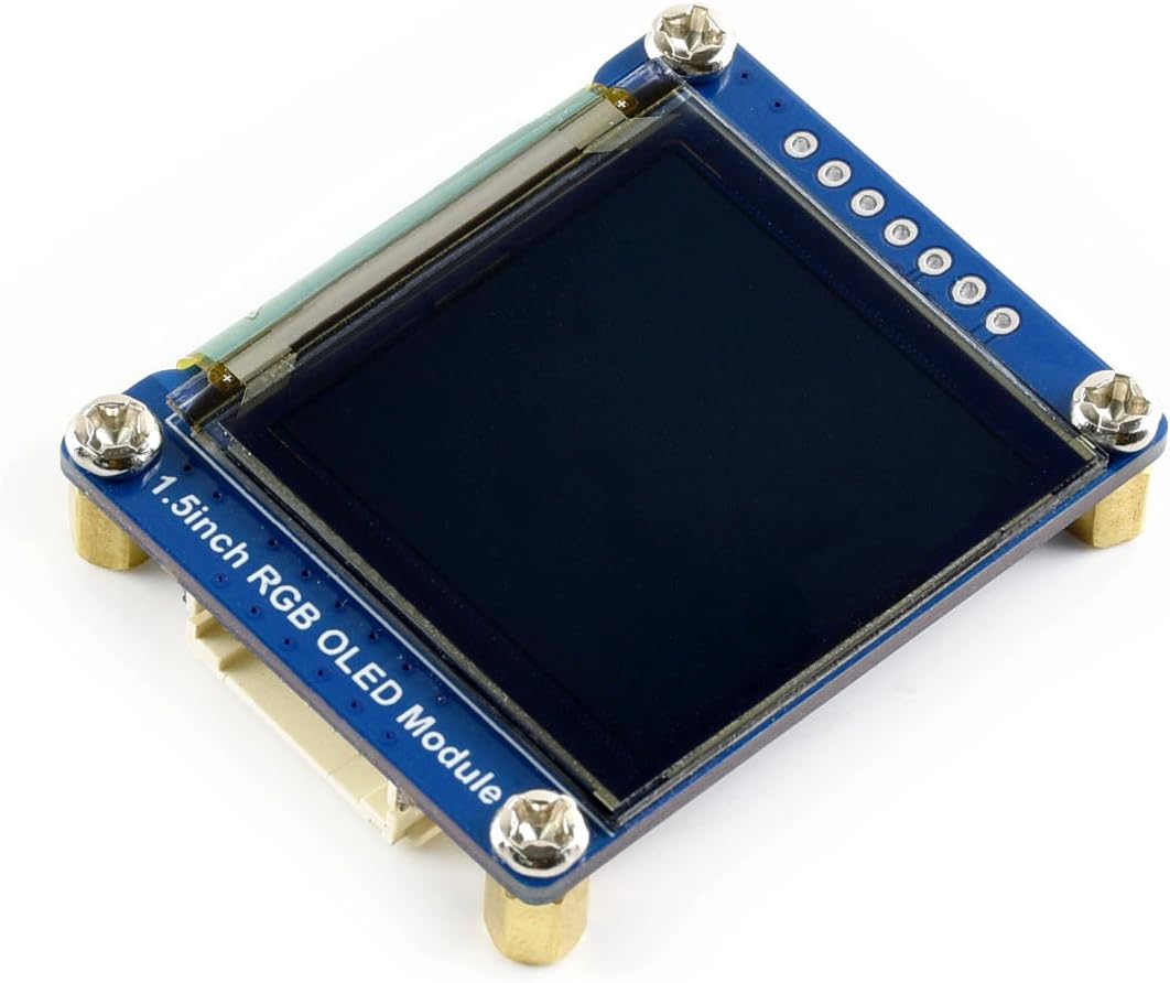 waveshare 1.5inch 128x128 65K STM32, RGB OLED Display Module, Resolution, RGB Colors, SPI Interface, Compatible