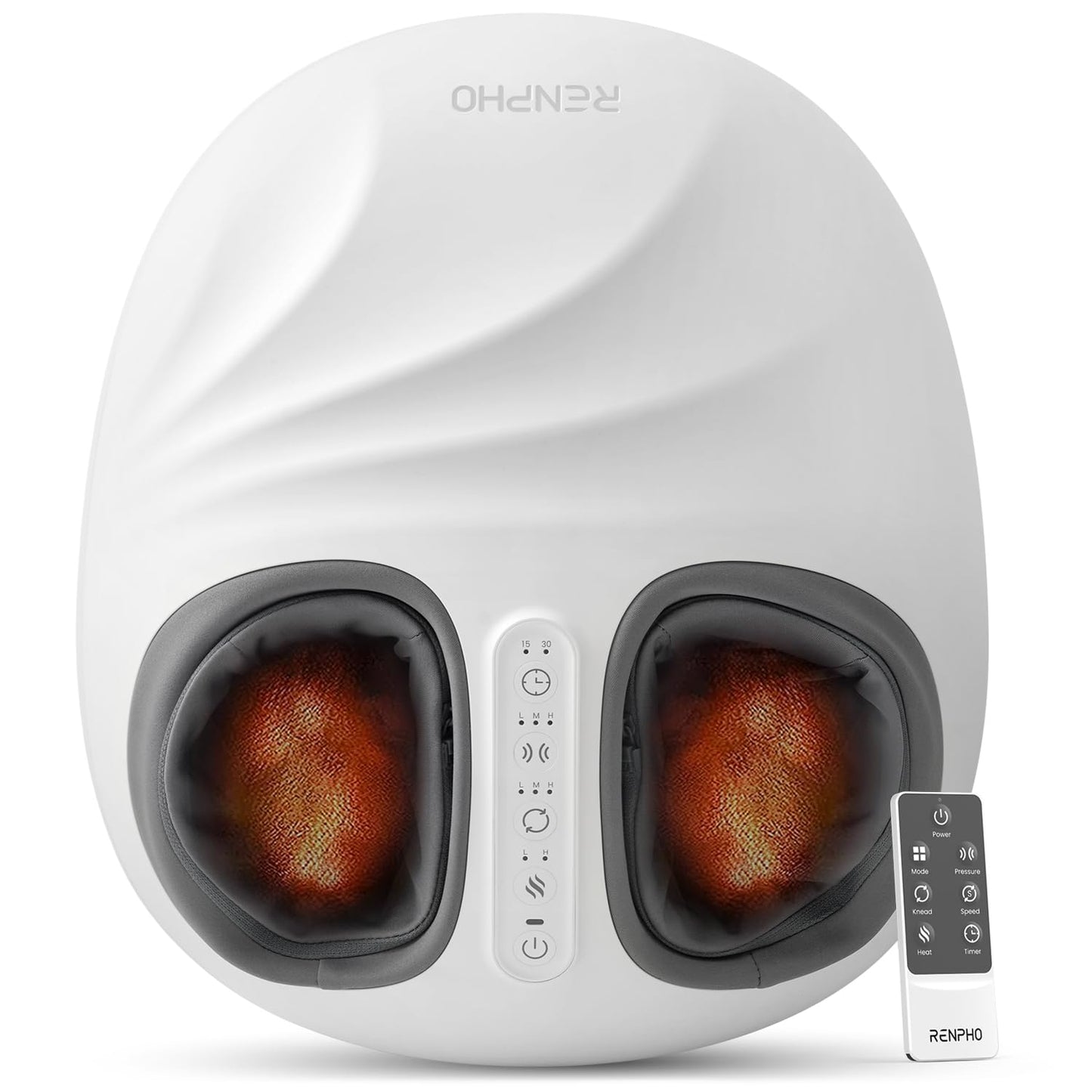 RENPHO Shiatsu Foot Massager with Pressure Monitor Tech, Full-Foot Massage Machine with Kneading & Compression for Plantar Fasciitis, Fathers Day Massager, Birthday Gifts for Women Men Dad Husband