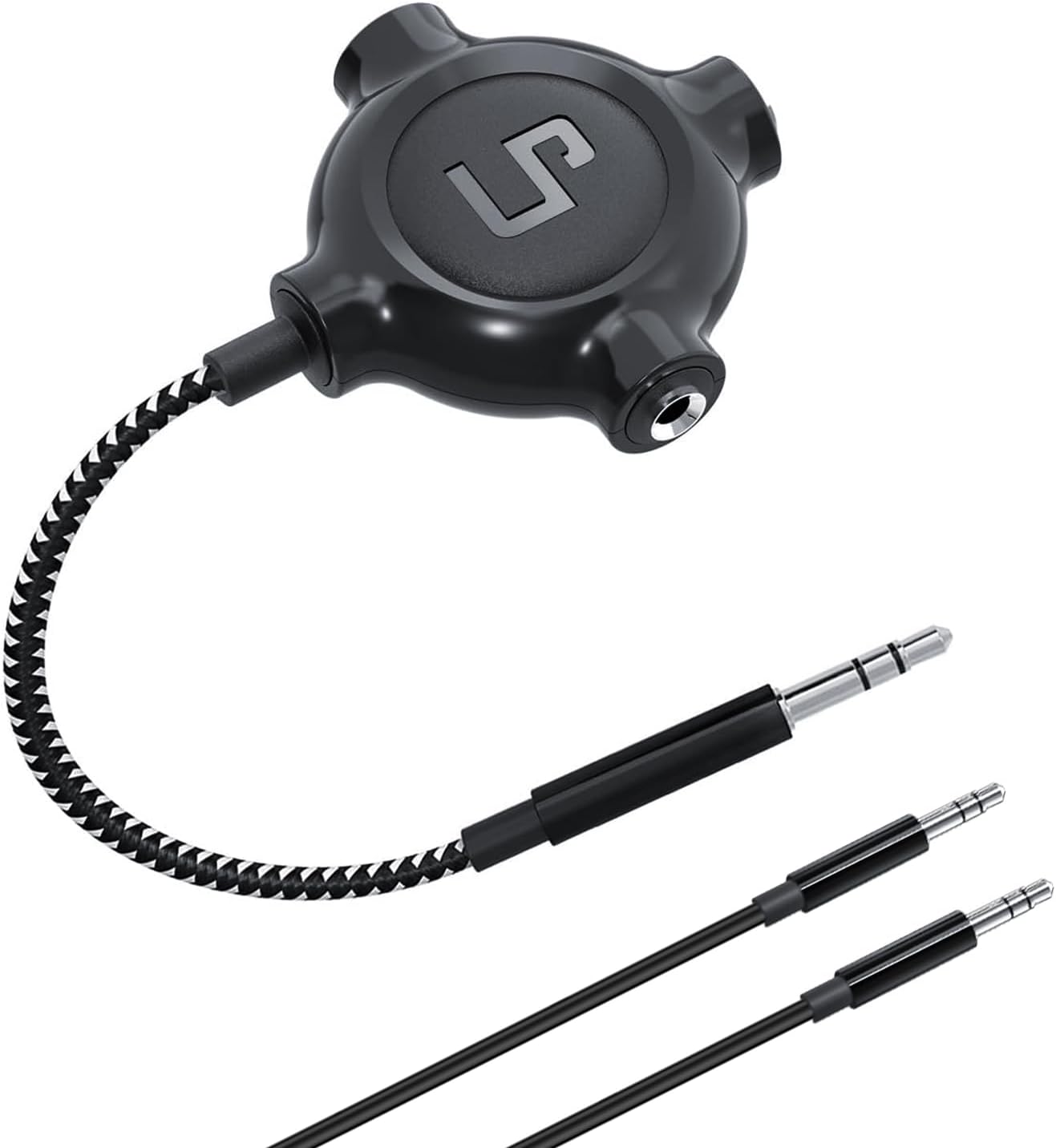 LP 3.5mm 3 iPhone(6), MP3 Headphone Splitter, Nylon-Braided Audio Stereo Splitter, Male to Female Ports for MacBook