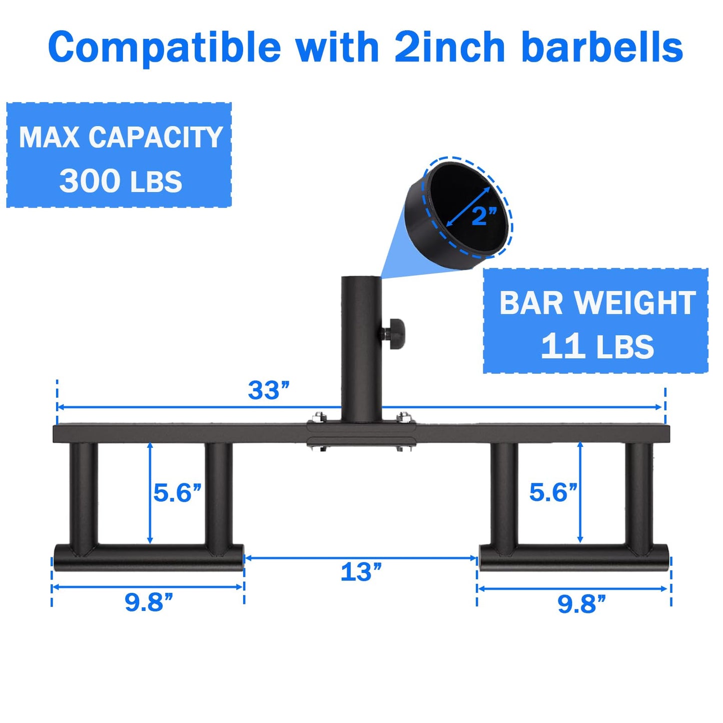 LXDHSRTA Viking Press Landmine Handle Attachment for 2 inch Olympic Barbell – Heavy Duty Iron Handle for Deadlift, Squat, Row, Press – Home Gym Strength Training Equipment