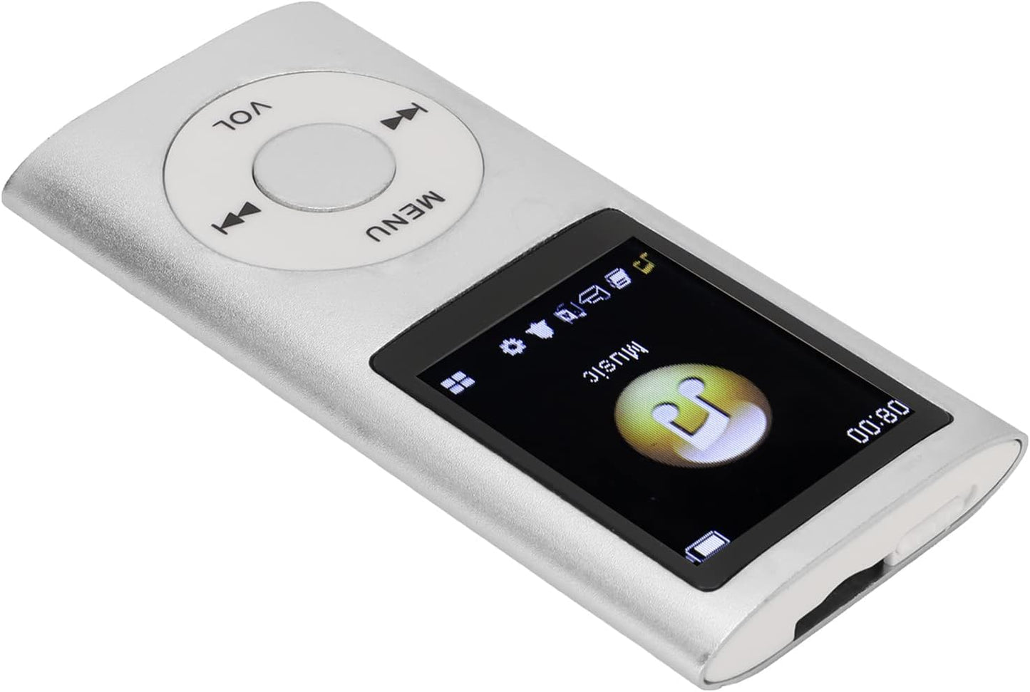 Diyeeni MP3/MP4 1.8 inch 64GB 8H Player, Portable Music Player with Earphone, HD Screen, Support up to Memory Card