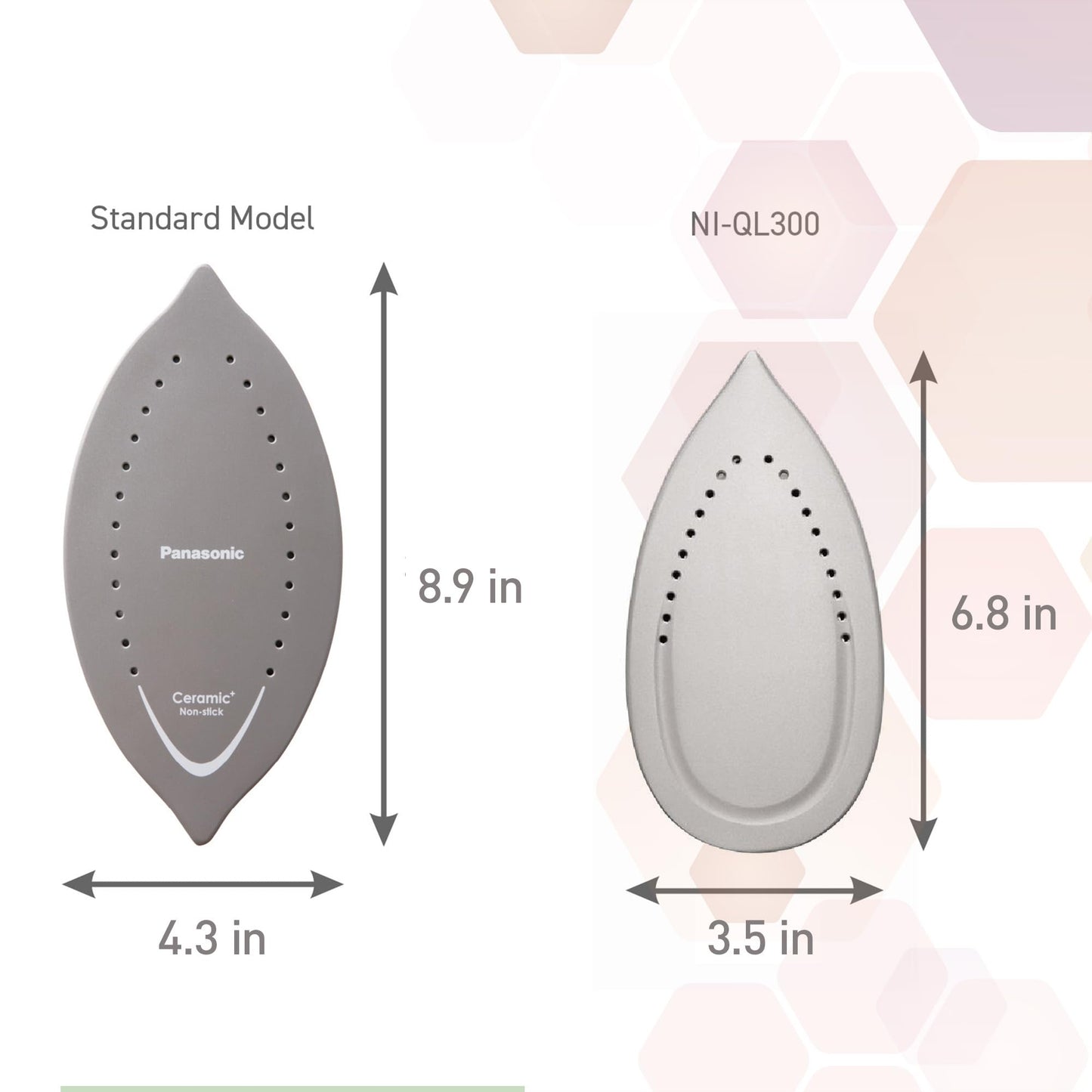 Panasonic Cordless Steam Iron, Compact, Light, with Charging Station NI-QL300R