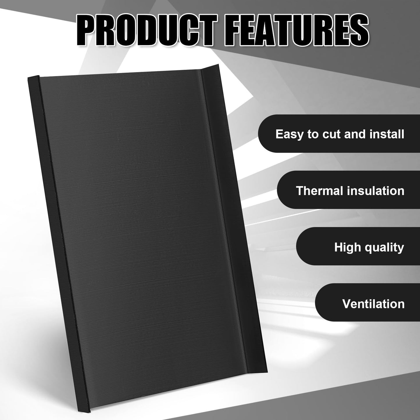 25 Pack 24 Attic Insulation Baffle, Polyethylene Attic Baffles for 24" On-Center Rafter Bays with 2" Air Channel Rafter Vents Improve Roof Ventilation and Prevent Insulation Blockage