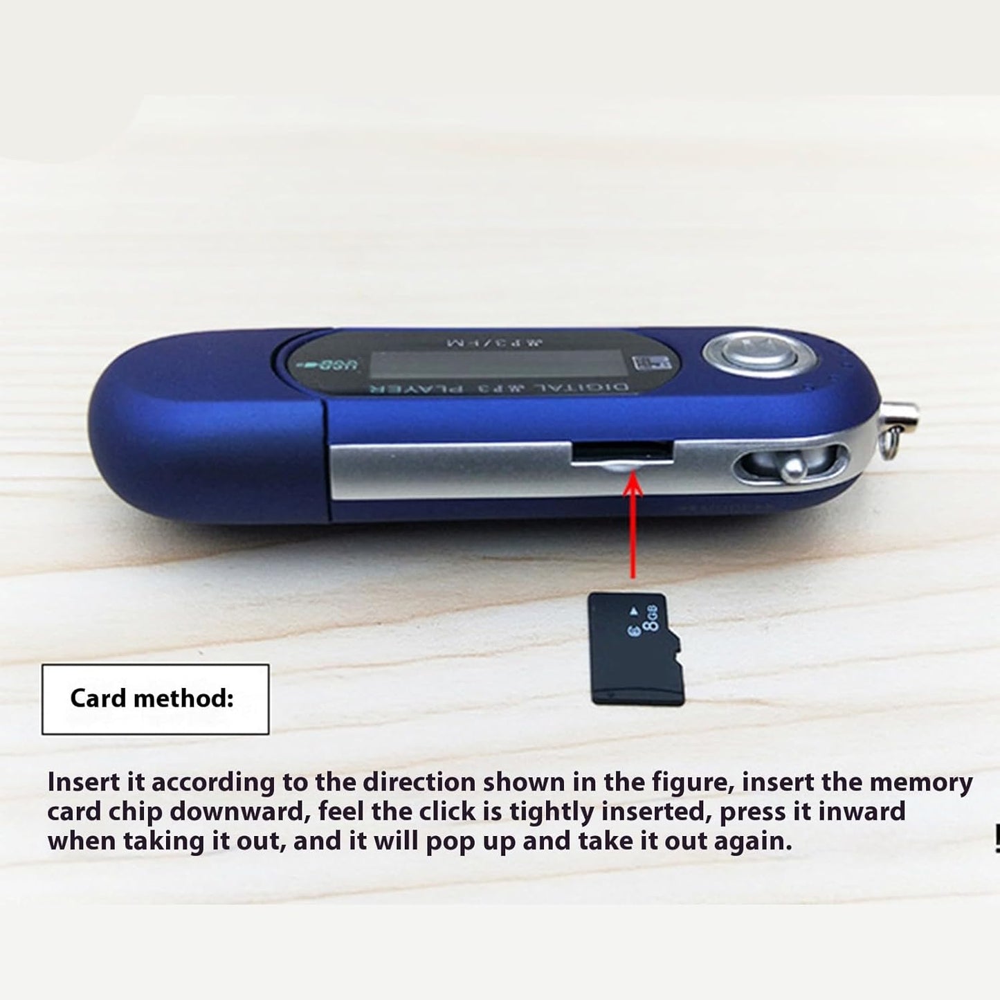 Yunyaobrand MP3 4G/8G Player with Builts in Memory Long Standbys Time and Display Screen Music Player Travel Friendly