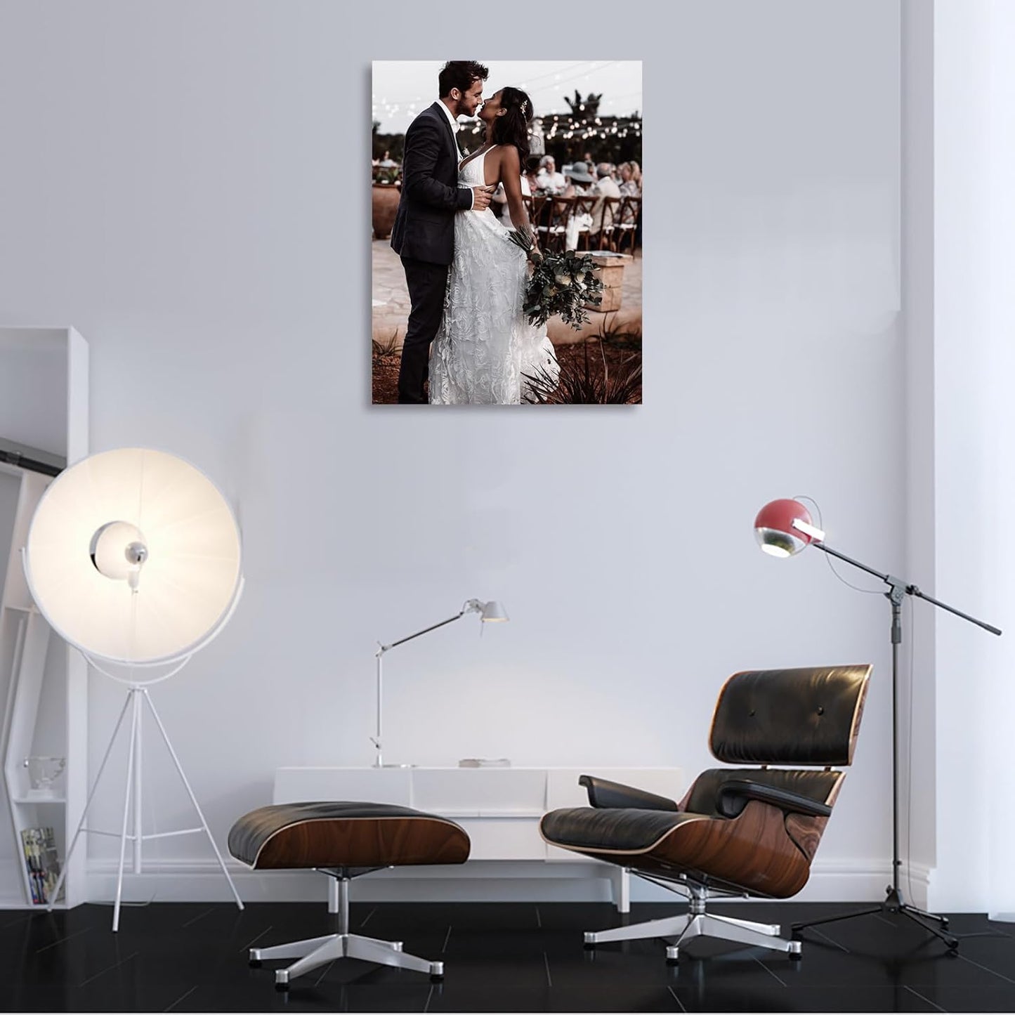 ZhongxingWL Personalized Canvas Print - Custom Framed Photo for Bedroom, Living Room, or Wedding | 11" L x 14" W