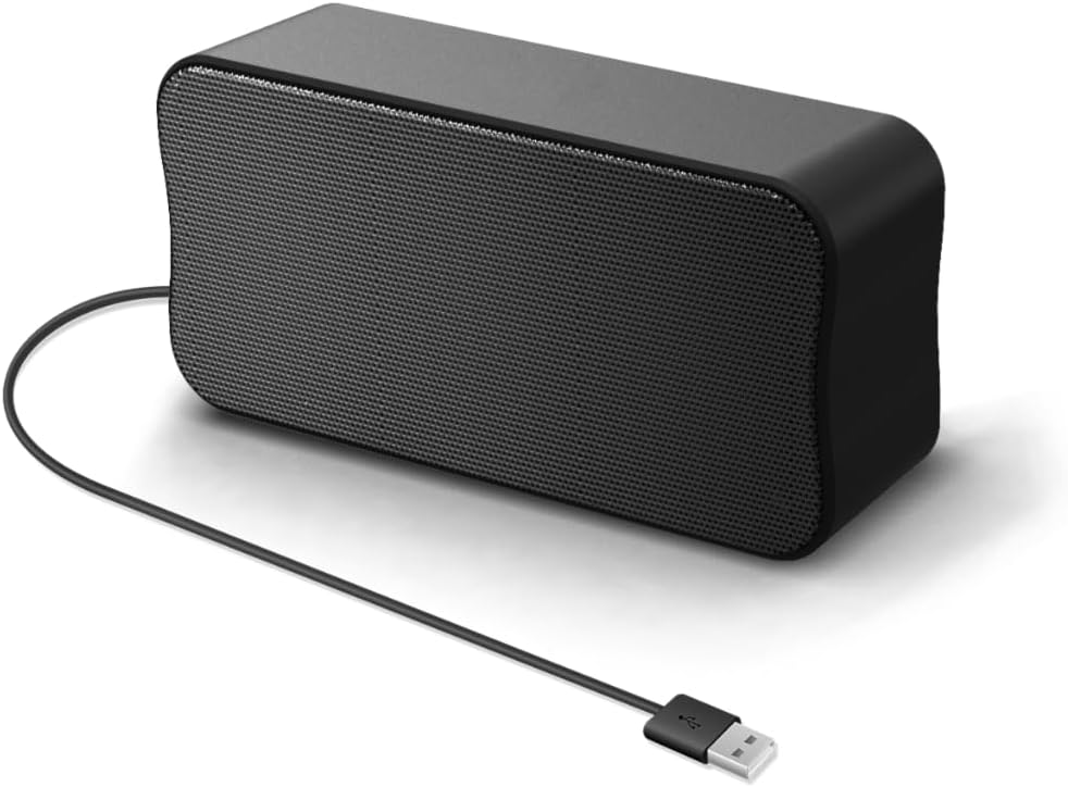 DEPUDA USB Computer Speakers for Desktop PC, Laptop Speaker, Portable Mini Stereo Speakers, Plug and Play, Clear Sound