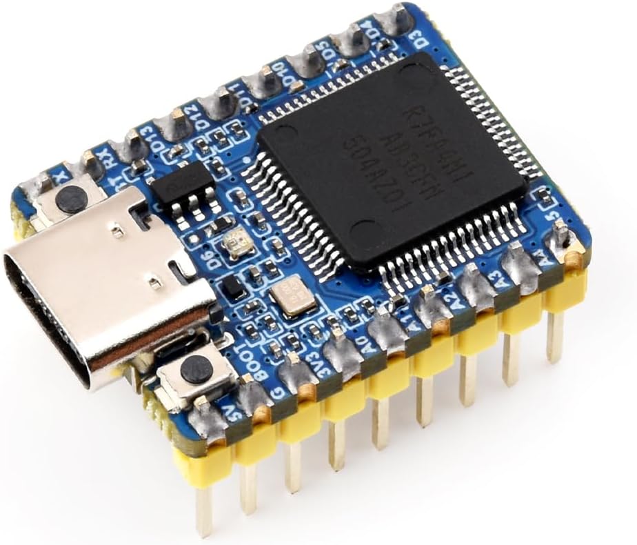 waveshare RA4M1-Zero 32-Bit MCU-RA4M1, 48MHz Mini Development Board, Based on Operating Frequency, Built-in FPU