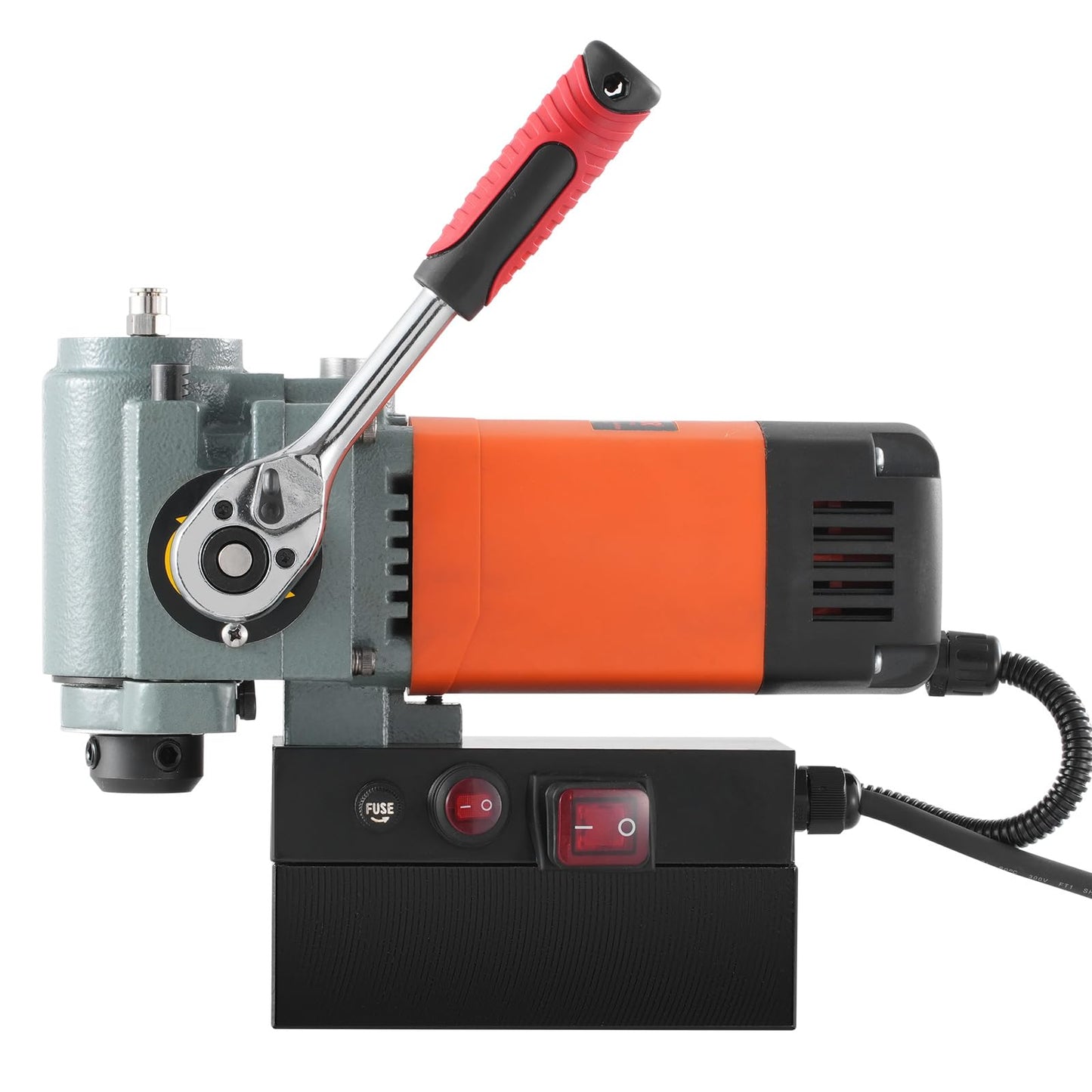 VEVOR Low Profile Magnetic Drill Press, 1300W Mag Drill, Light Weight Portable Mag Drilling Machine with Cooling Device and Overload Protection, Mag Press for Equipment Installation, Industrial