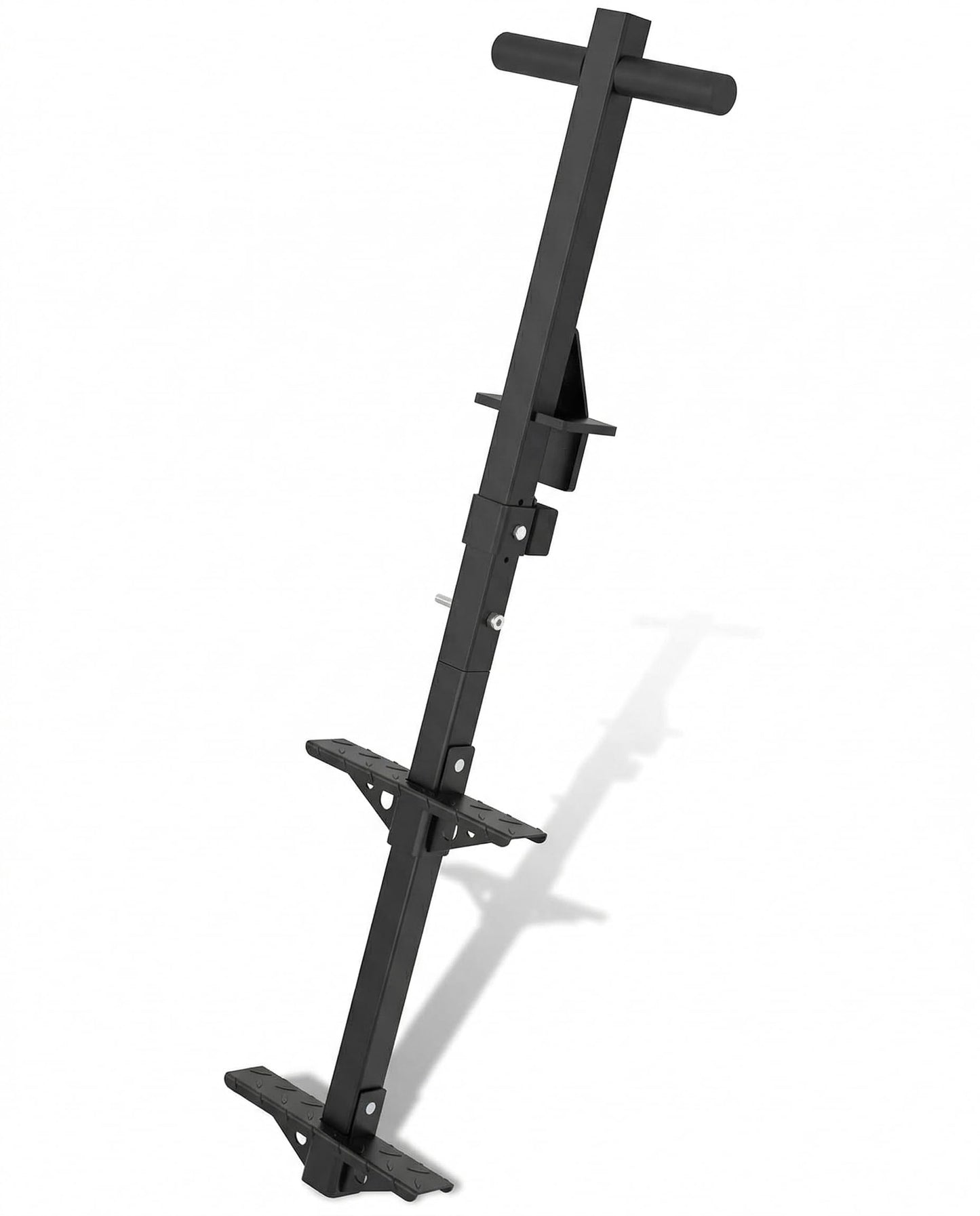 Askoppo Portable 2-Step Trailer Ladder (450 LBS) - Heavy Duty Anti-Slip Flatbed Truck Steps, Steel Access Stairs for Semi-Truck Catwalk & Drop Deck