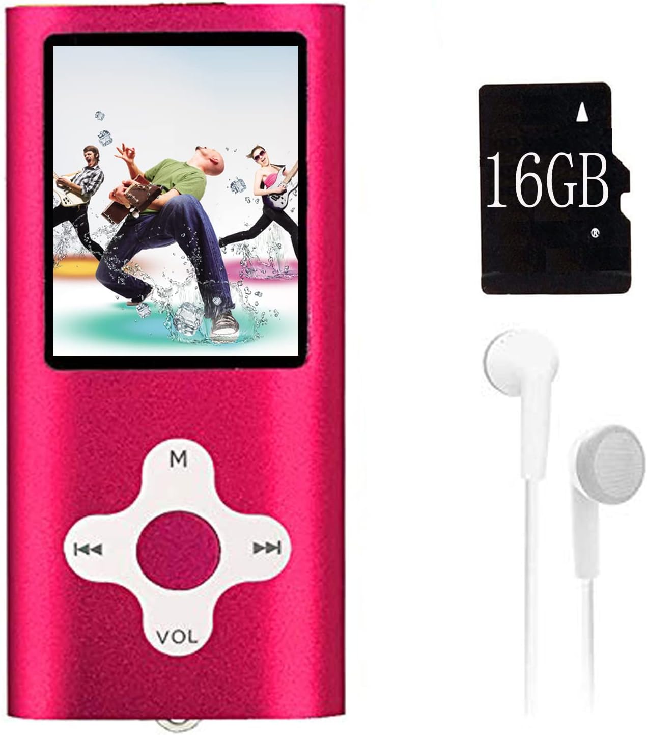 Xidehuy Mp3 16 Viewer/1.8 Player,Music Player with a GB Memory Card Portable Digital Music Player/Video/Voice Record/FM