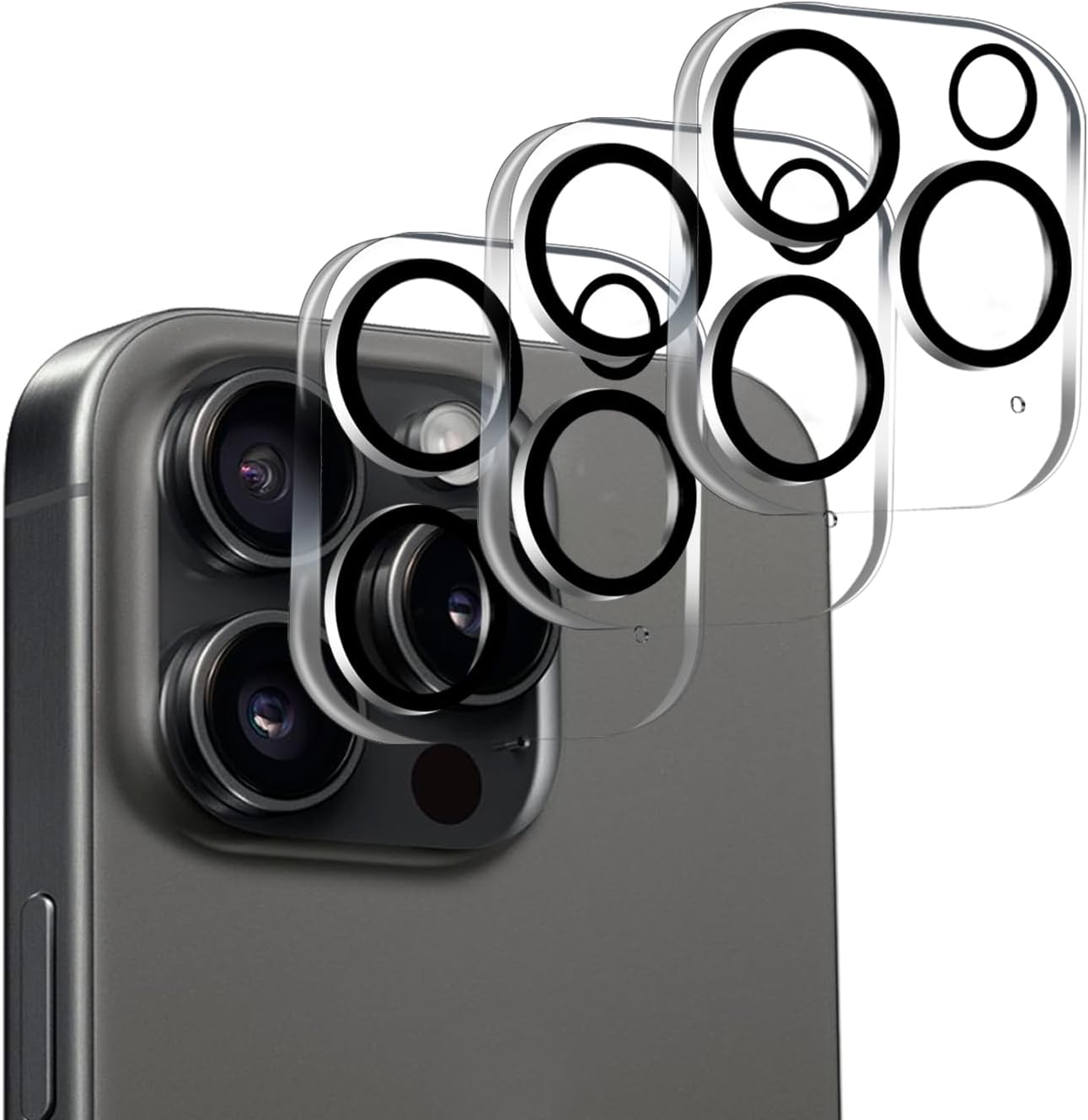 3 Pack 16 9H BLEUM CADE Camera Lens Protector for iPhone Pro Max, Full Coverage, Anti-Scratch, Hardness Tempered Glass