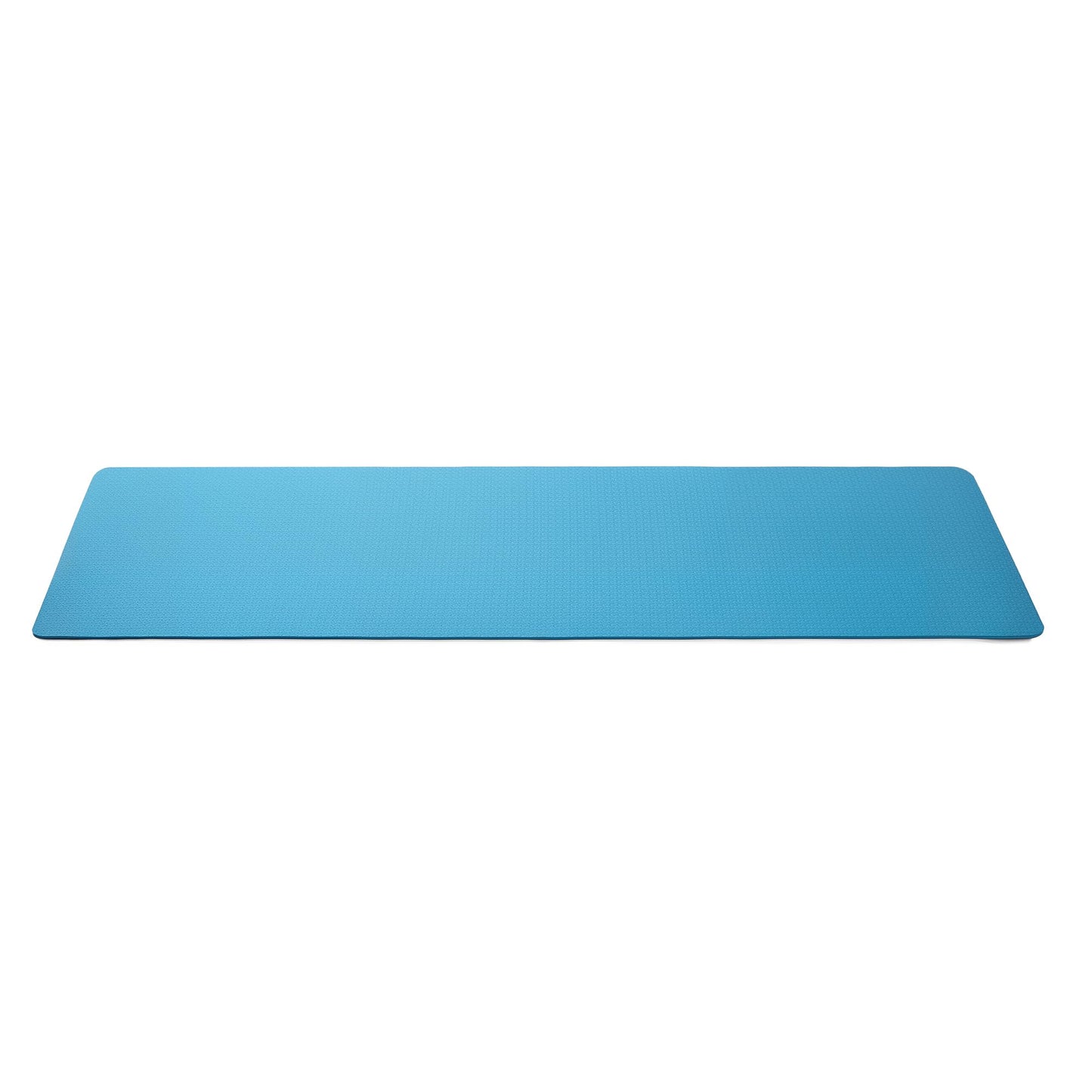 Amazon Basics 0.25-inch Thick TPE Exercise Yoga Mat with Carrying Strap, Aqua
