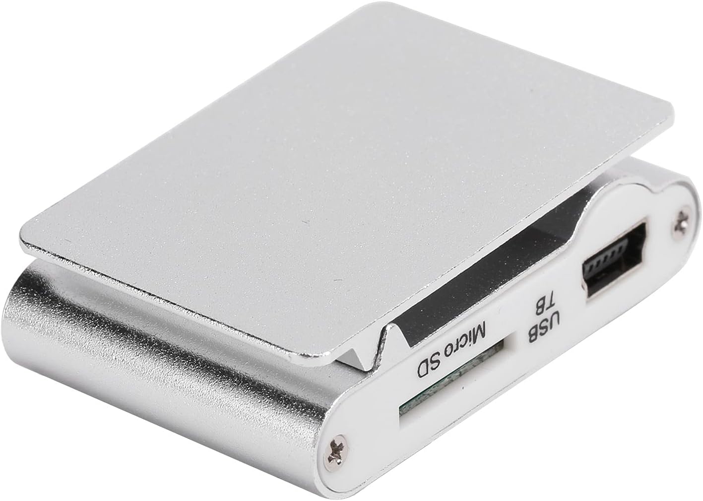 ASHATA 753 MP3 MiniMP3 Mini Player, Portable Music Player with Clip, Digital Music Media Player BackClip Player