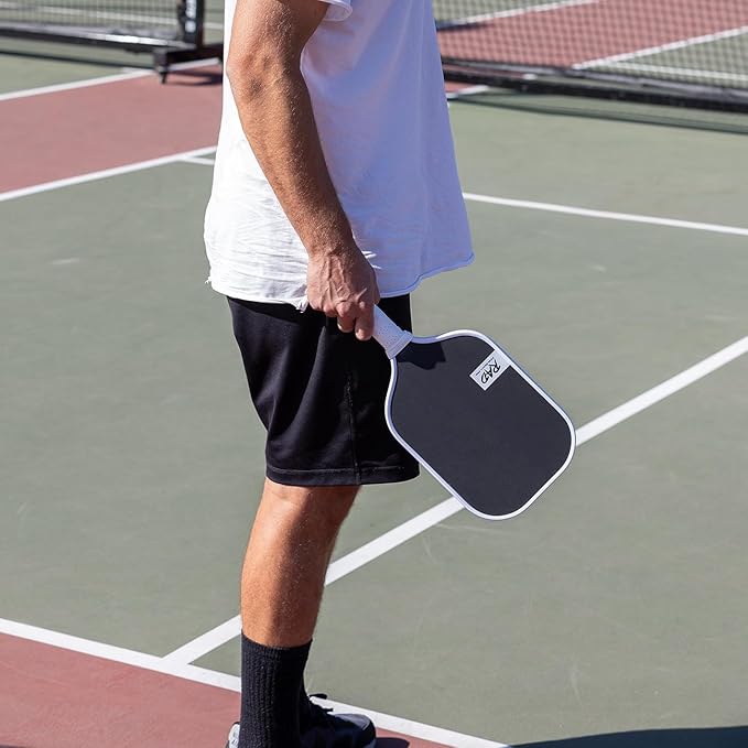 RAD Pro Pickleball Paddle Set – USAPA Approved – T700 Carbon Fiber Surface & 16mm Full-Cell Polypropylene Honeycomb Core for Power & Control – Includes Outdoor Pickleballs & Tote Bag
