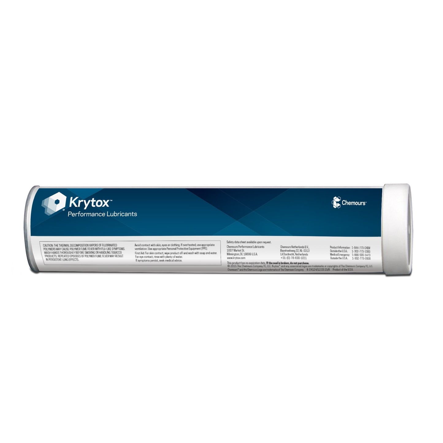 D10170765 Krytox by Chemours GPL 206 Grease, Pure PFPE/PTFE, 0.8 kg Cartridge