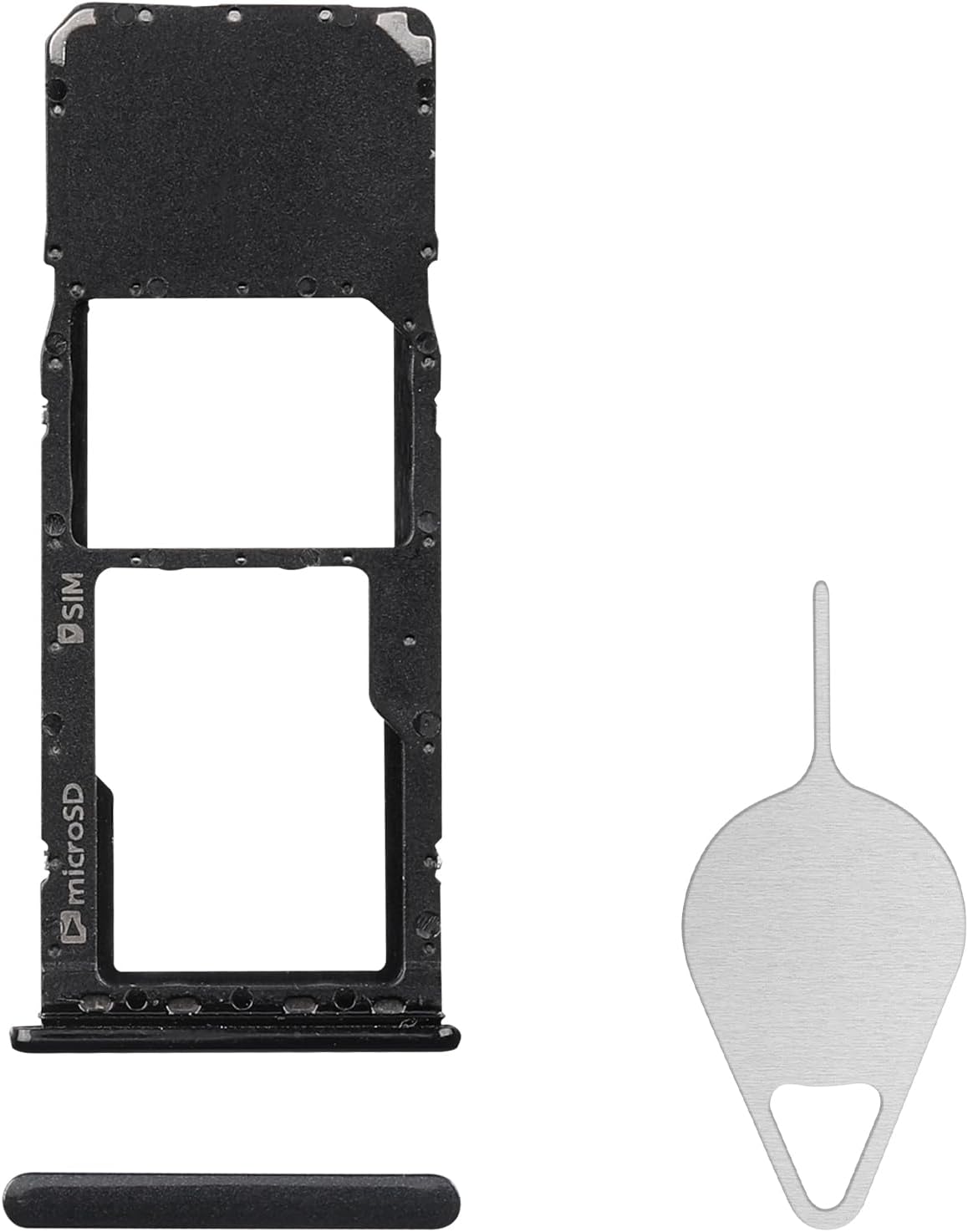 A20 A20 SM-A205U SM-A205U1 Sim Card Tray Replacement for Samsung Galaxy (Single SIM Version) Black Card Tray Slot