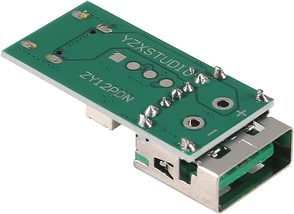 ATNSINC 2PCS PD2.0 3.0 PD3.0 (ZY12PDN Type-C USB-C to DC Decoy Fast Charge Trigger Polling Detector Module with USB)