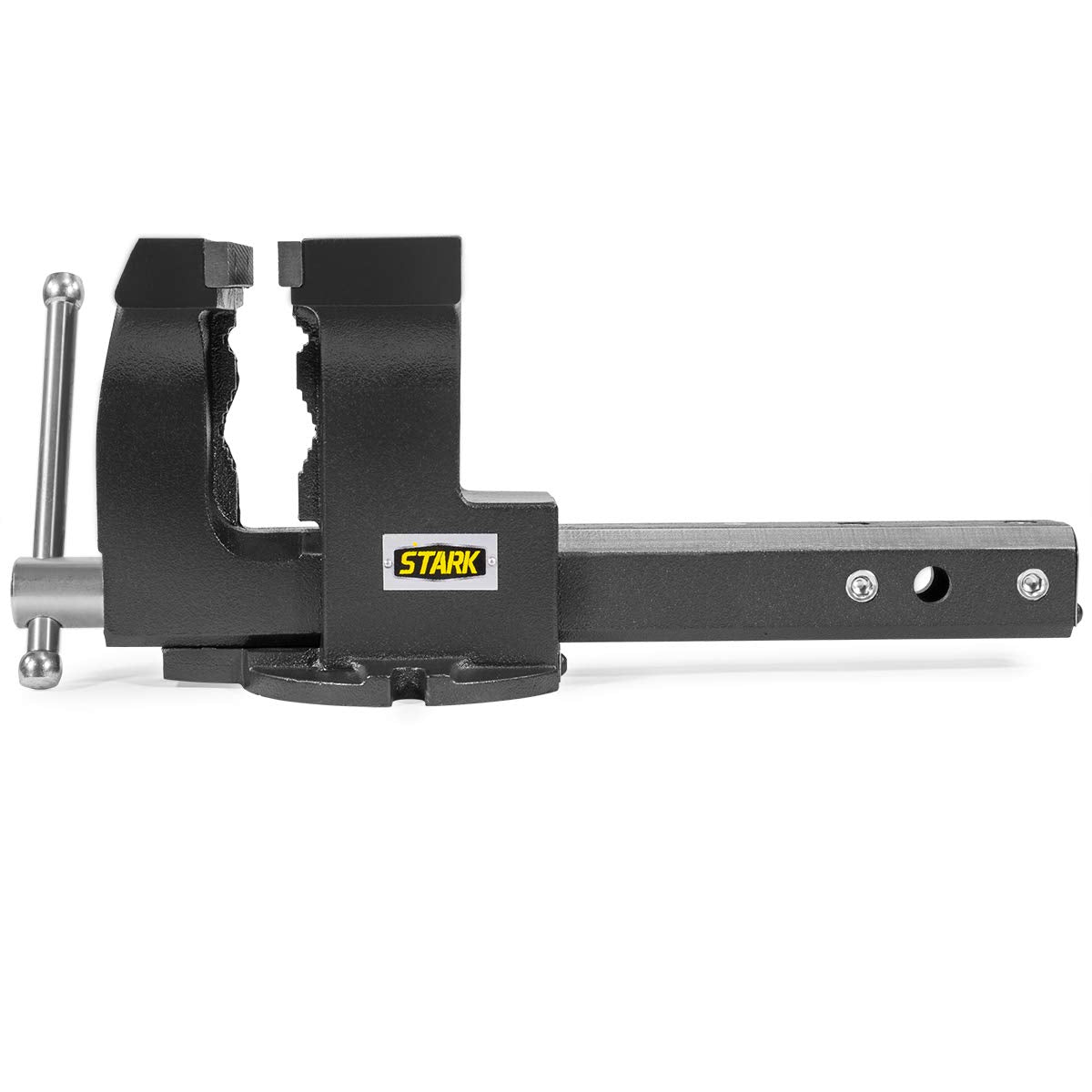 Stark USA 2-in-1 Tow Hitch Truck Vise 6" Bench Vise Fits Standard 2" Hitch Receiver Bench Mount Trailer Portable Work Vise Truck Trailer Receiver Portable Work