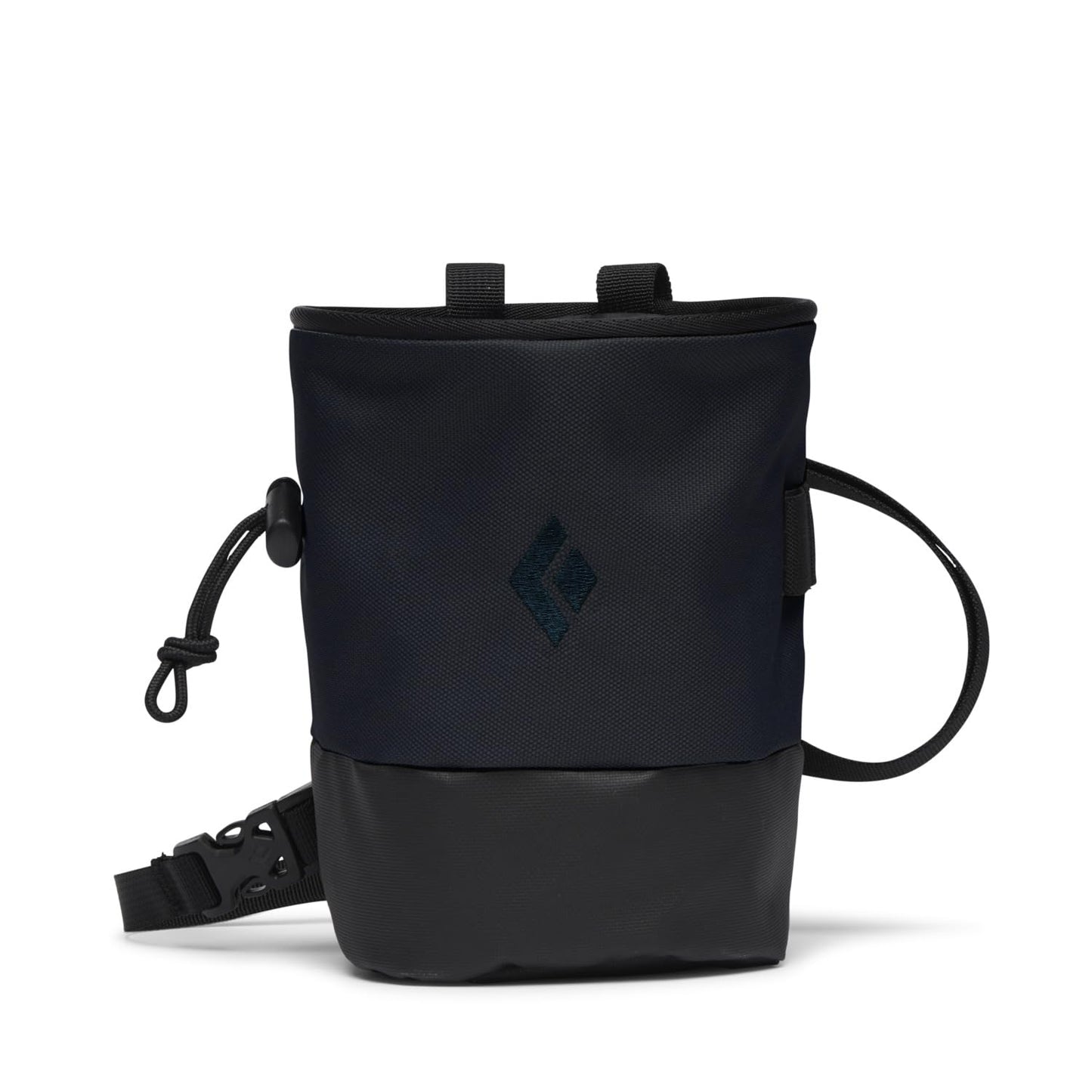 BLACK DIAMOND Mojo Zip Chalk Bag | Zippered Storage Pocket | Fleece-Lined Interior | Adjustable Belt for Rock Climbing & Bouldering | Carbon