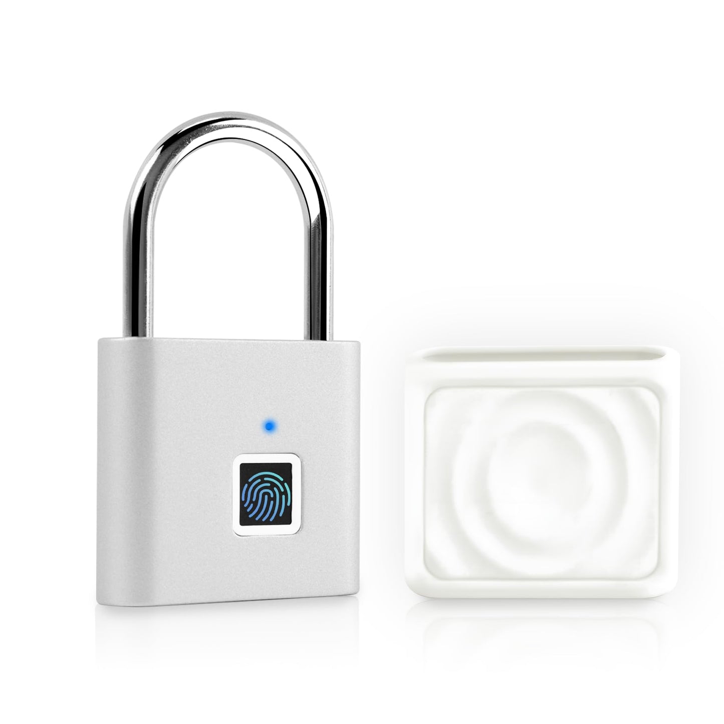 UMIKSMART Biometric Smart Lock, Keyless Fingerprint Padlock with USB Charging, Smart Lock Gift for Students, Gym Lockers, School Lockers, Luggage, Storage Boxes, Fences, Backpacks, Cabinets