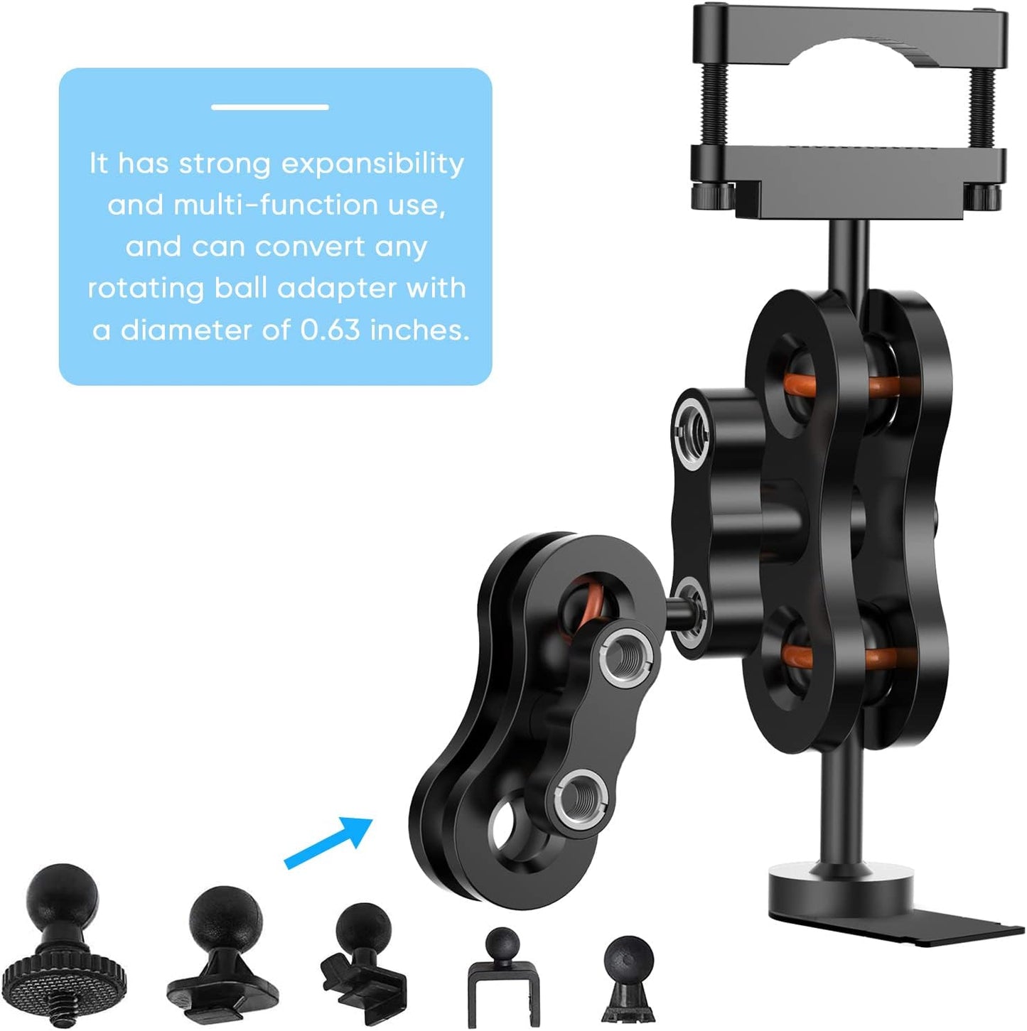 SDSACZMU Max2/ MAX360 Rearview Mirror Radar Detector Mount, Aluminum Rearview Mirror Rod Radar Mount,for Escort Max /