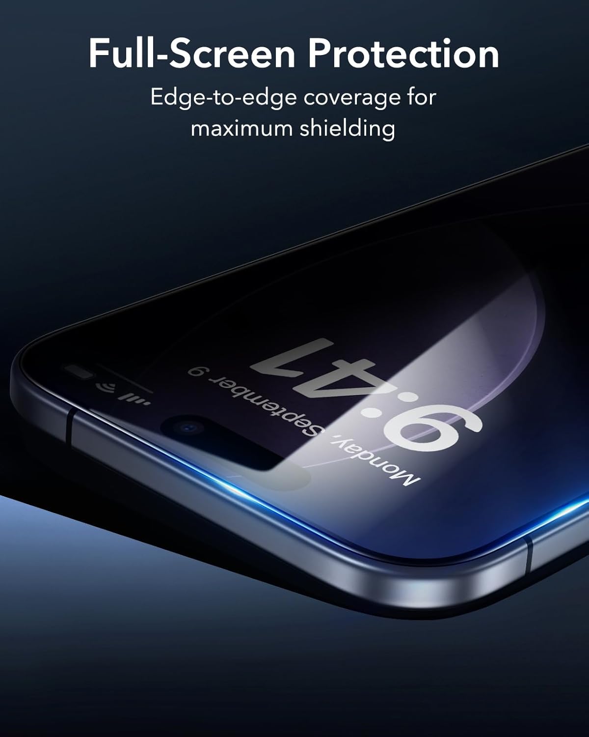 3 Pack 16 ESR for iPhone Pro Max Privacy Screen Protector, Anti-spy Tempered-Glass Privacy Screen Protector with Easy