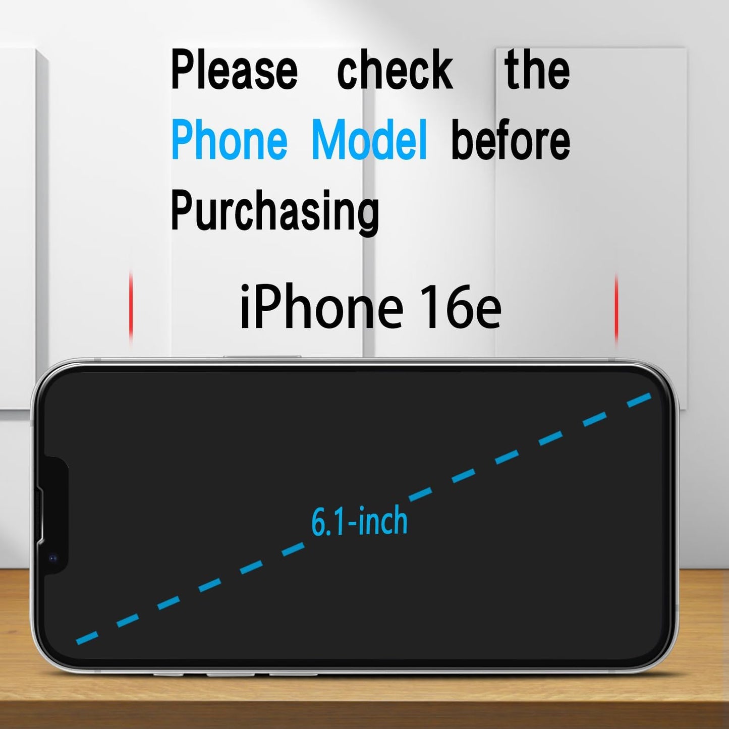[3 Pack 17e/16e Slanku Screen Protector for iPhone Tempered Glass, NO Bubbles, Anti Scratch, Case Friendly, Easy