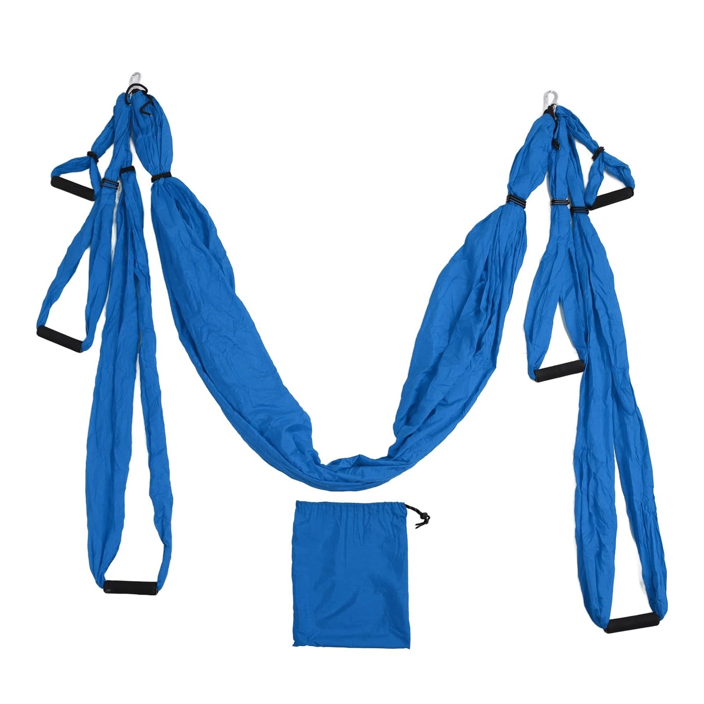 Aerial Yoga Swing Set Adjustable Increase Flexibility Yoga Hammock Yoga Inversion Tool Anti Yoga Sling Suspension Flying Trapeze for Physical Exercise (Dark Blue)