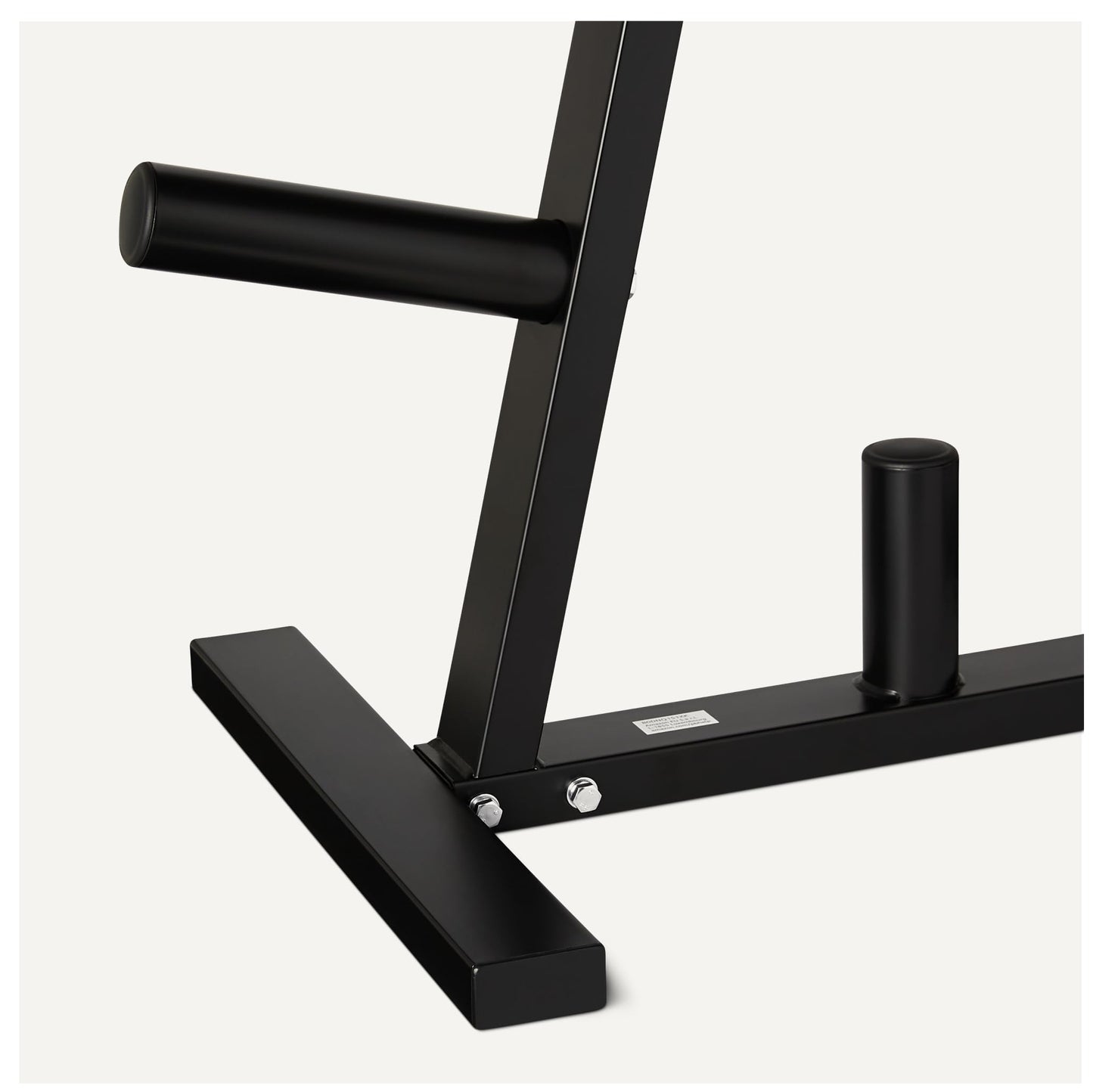 Amazon Basics Olympic 2-inch Weight Plate Tree Rack for Home Gym Storage, Space Saving Organizer