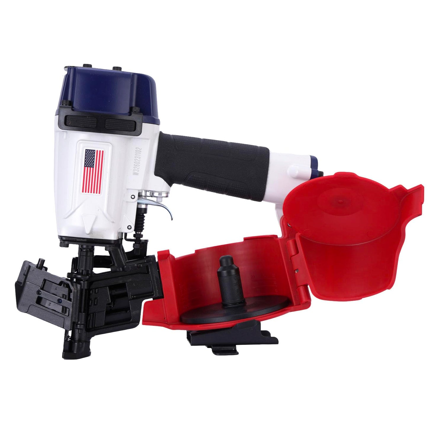 BHTOP American Style CN45N Roofing Nailer, 15 Degree Roofing Nail Gun, 3/4-Inch to 1-3/4-Inch Coil Nails, 120-pcs Load Capacity Coil Nailer