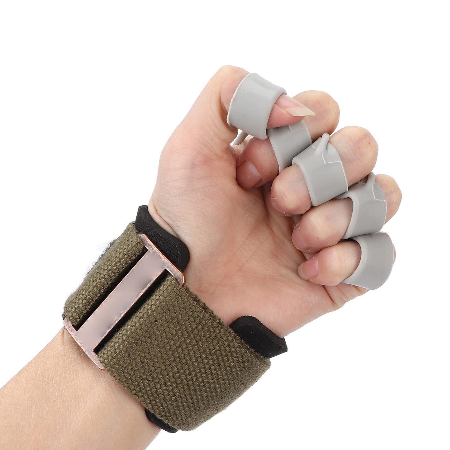 Finger Exerciser, 20Lb/40Lb Hand Grip Strengthener, Hand Strengthener Finger Band Guitar Finger Stretcher Hand Yoga Equipment for Forearm, Arthritis, Carpal Tunnel (Green 20 lbs)