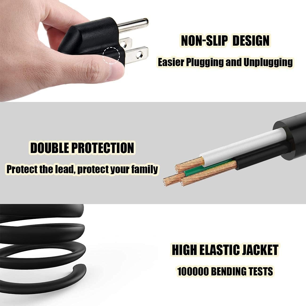 BestCH DC190 DC158 DC211 DC166 ET1729L ET1729L-8UWA 17" 150S AC Power Cord Cable Plug for Lumens Digital Visualizer