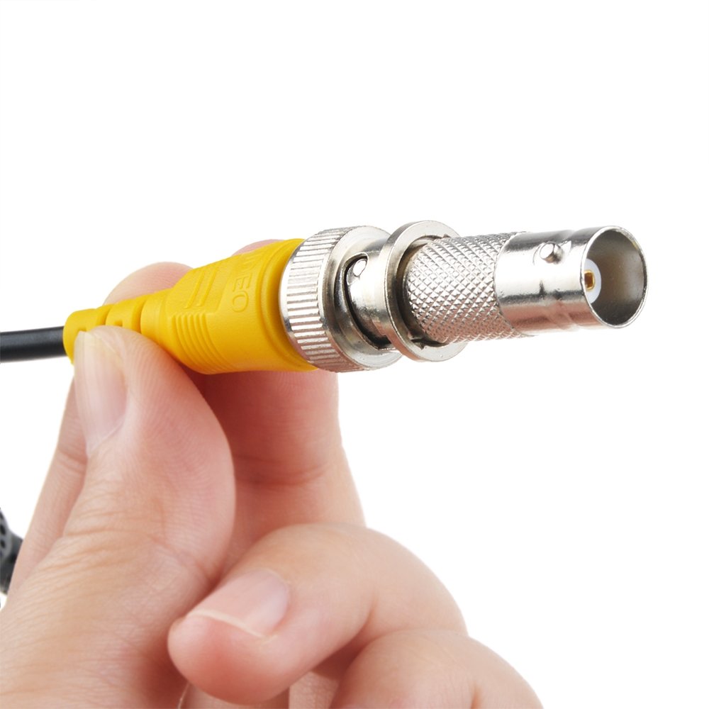 2-Pack 25ft Flashmen HD Video Power Security Camera Cables Pre-Made All-in-One Extension Wire Cord with BNC Connectors
