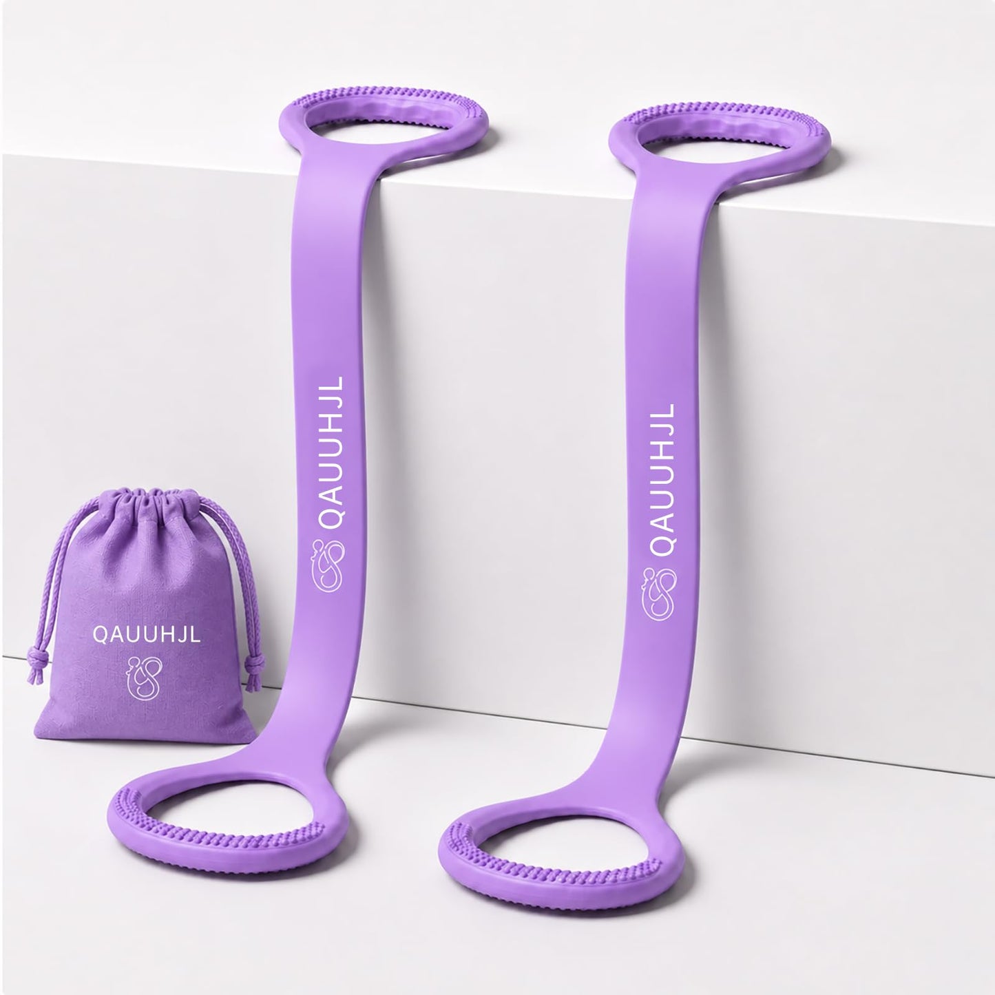Figure 8 Resistance Bands with Handles Exercise Band for Women and Man Arm Workout Silicone Soft Grips Shaped 2026 New Non‑Slip Function Tension Rope Stretch Elastic Yoga Piztes Back Leg 2pc