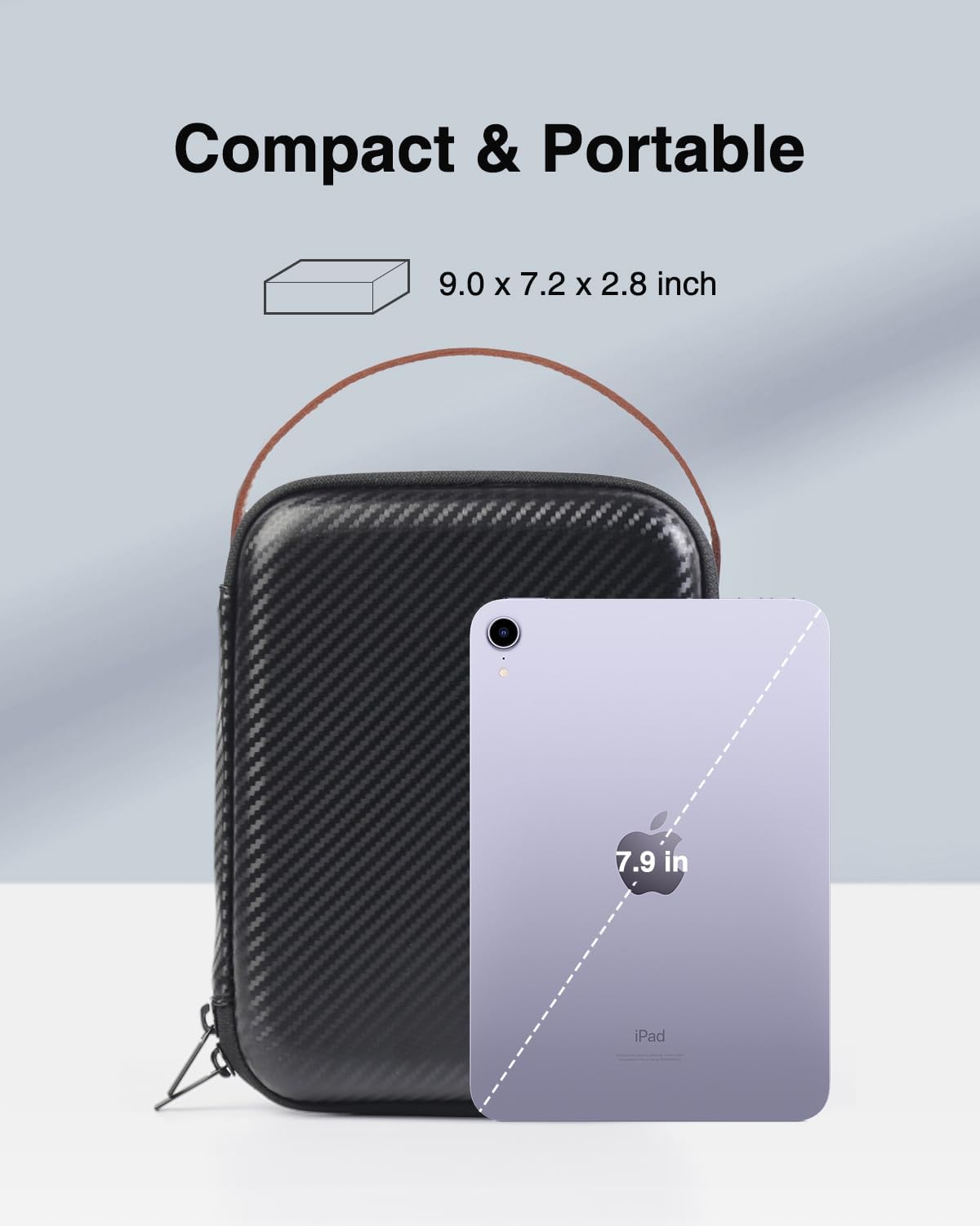Luxtude Electronics Organizer Travel Case for Chargers and Cords, Hard Case for Electronics, Portable Tech Bag, Travel