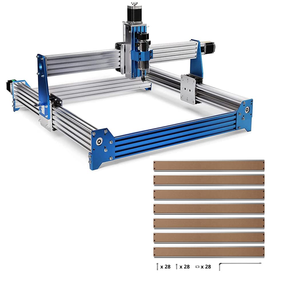 Genmitsu CNC Router Machine PROVerXL 4030 XY-Axis Extension Kit and Aluminum & MDF Hybrid Spoilboard Upgraded Accessories, Expand from 4030 to 6060 (24”x 24”)