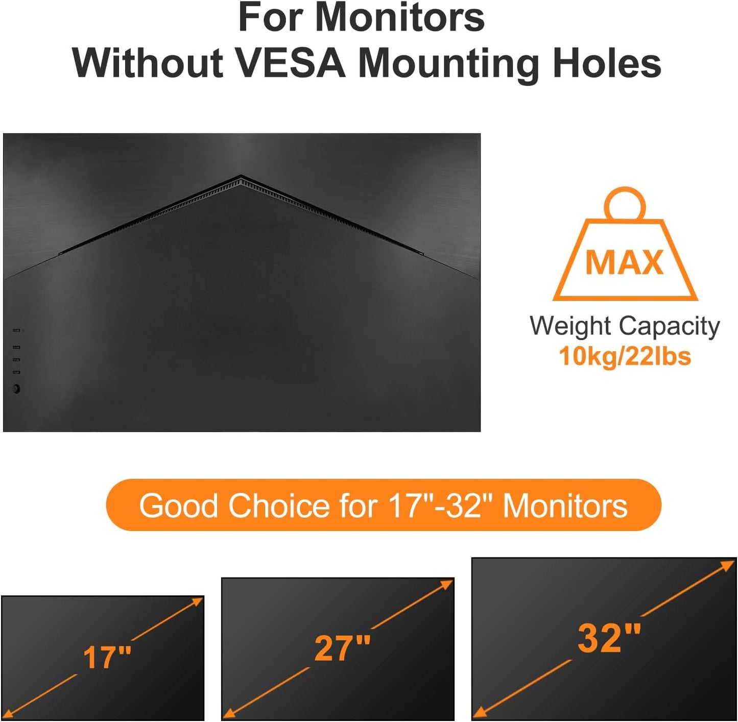 suptek 17 32 inch Universal VESA Mount Bracket Adapter Monitor Arm Mounting Kit for to Monitor Screen