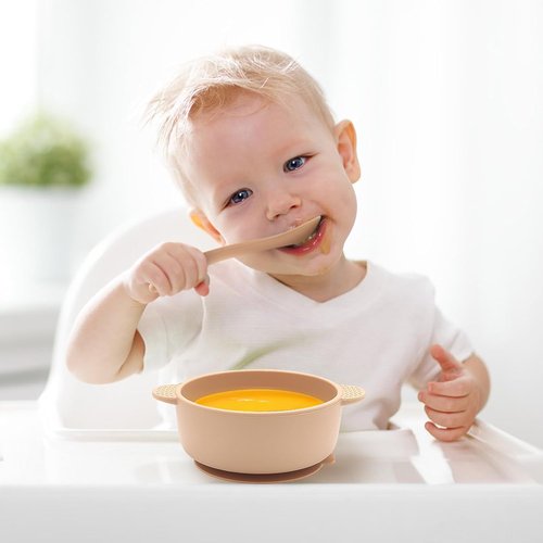 Eascrozn Baby Bowls - Soft Silicone Suction Bowls for Baby Led Weaning | 3 Pack, BPA Free, Multicolor