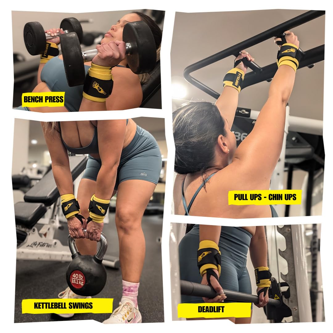 GRIPZILLA Wrist Wraps for Weightlifting Men/Women