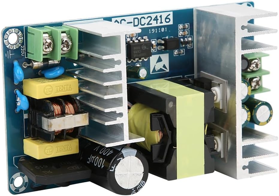 Chiffonade 150W 24V 110V-220V 24V 6A-9A AC-DC Power Converter Module Universal Input, Output with Overload Protection